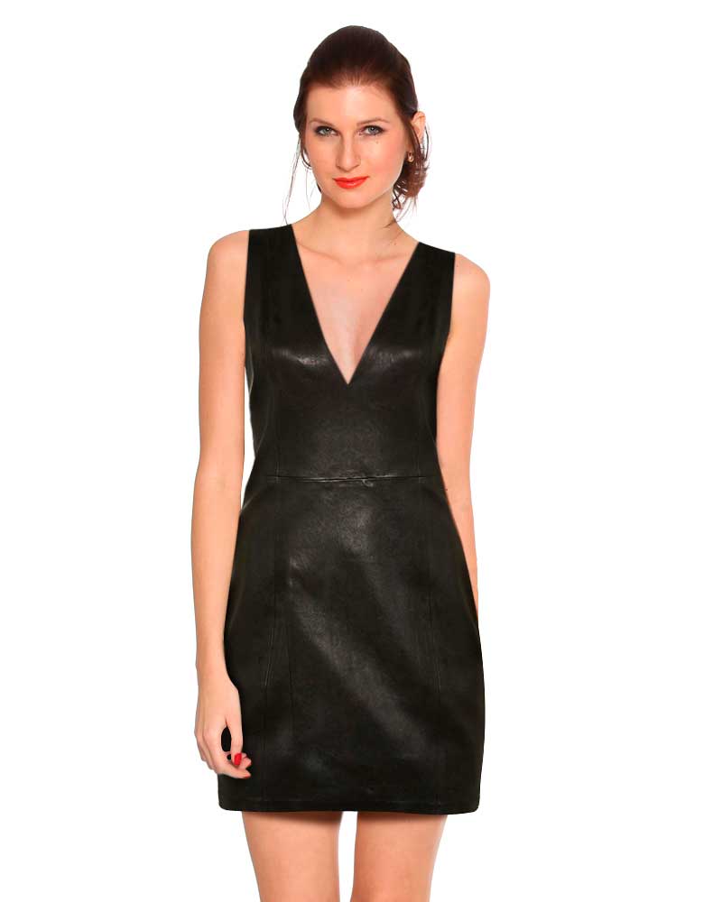 buy leather dress
