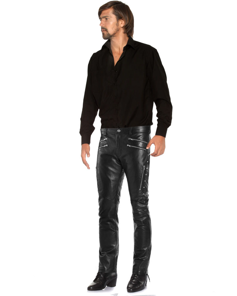 where to buy leather pants men