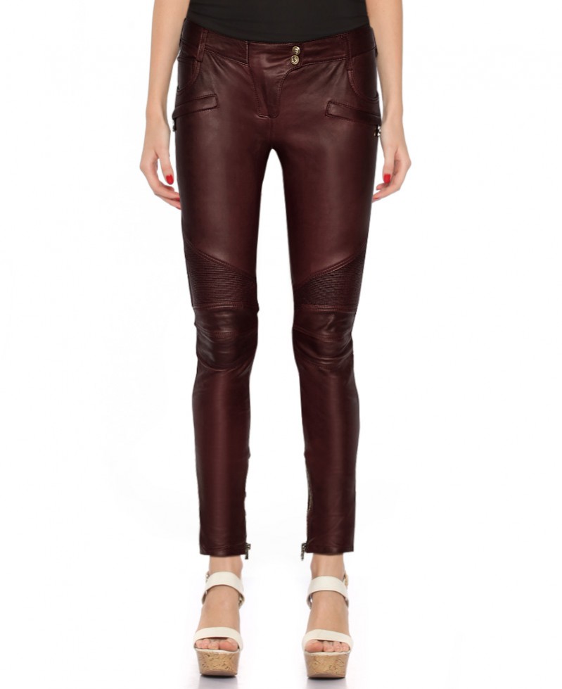 leather skinny pants womens